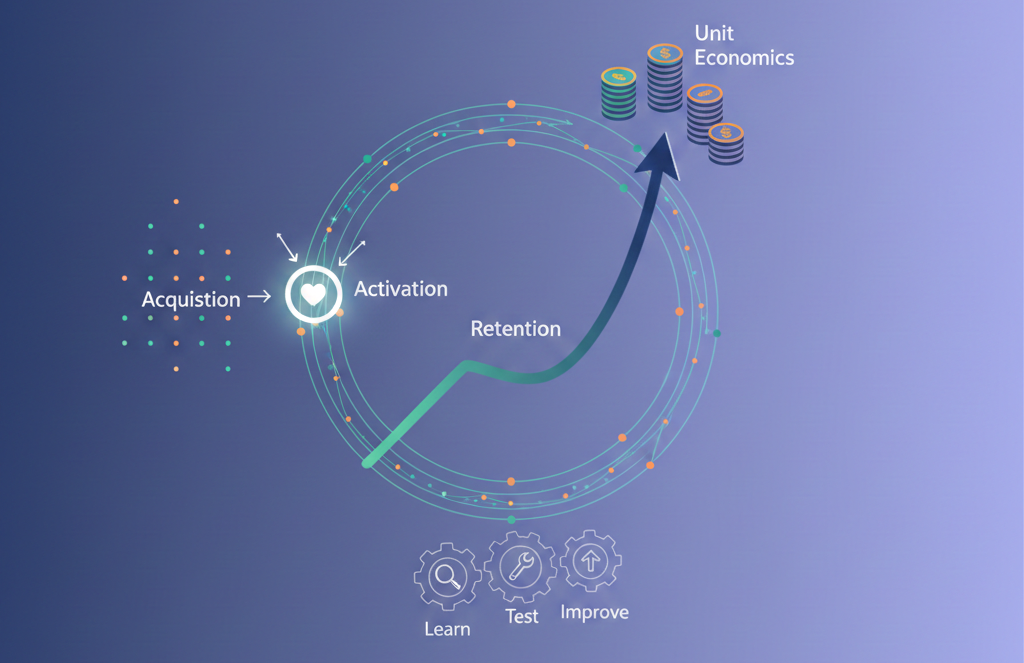 Stop drowning in vanity data. Discover which SaaS metrics, from activation to unit economics, fuel real growth using the Learn-Test-Improve framework.